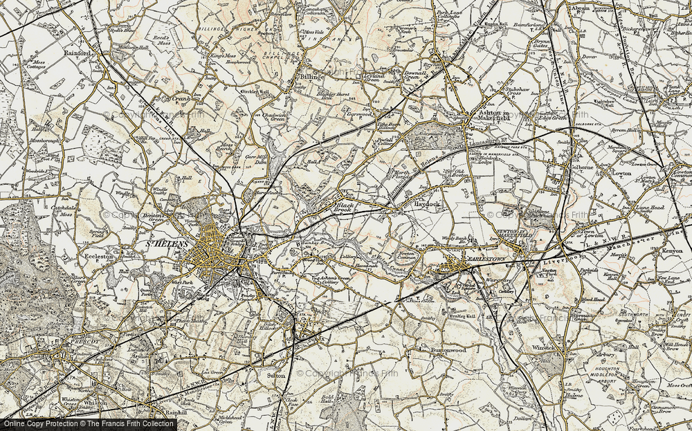 Old Map of Blackbrook, 1903 in 1903