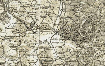 Old map of Blackburn in 1909