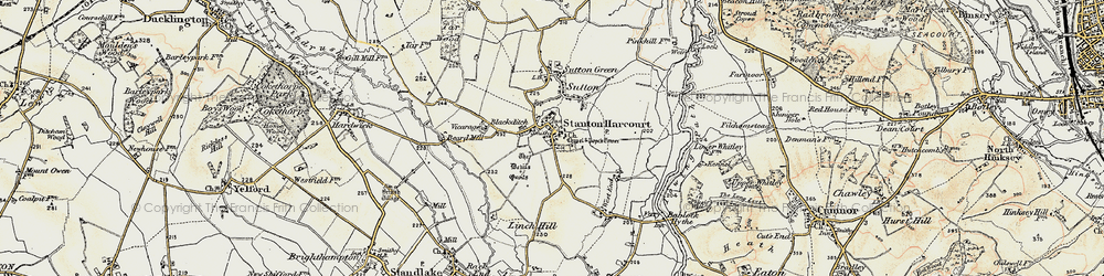 Old map of Blackditch in 1897-1899