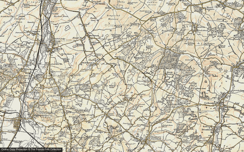 Old Map of Blackdown, 1897-1900 in 1897-1900