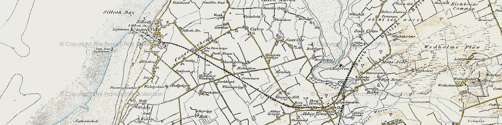 Old map of Blackdyke in 1901-1904