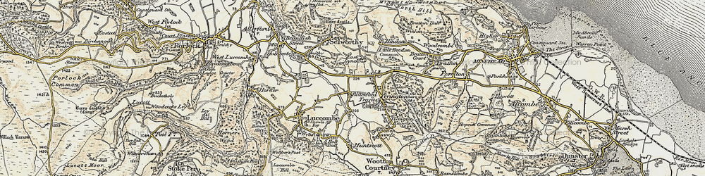 Old map of Blackford in 1898-1900