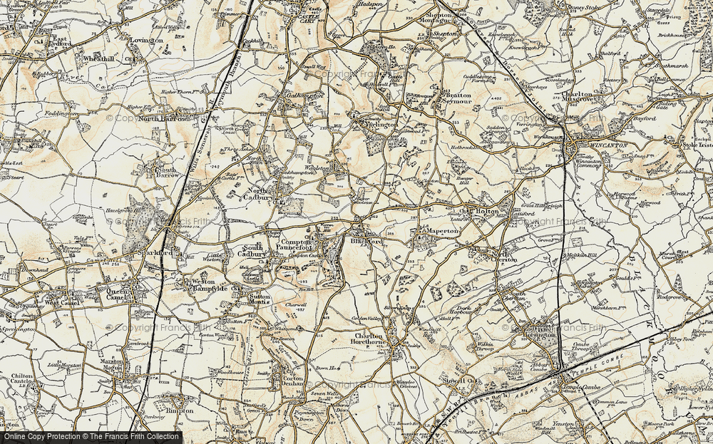 Old Map of Blackford, 1899 in 1899
