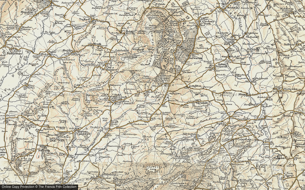 Old Map of Blackford, 1901-1902 in 1901-1902