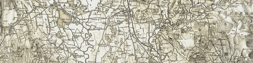 Old map of Blackford in 1901-1904