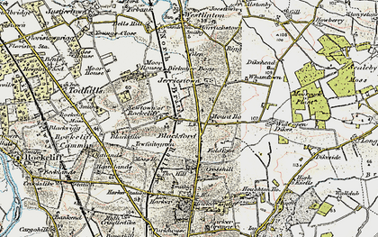 Old map of Low Harker in 1901-1904
