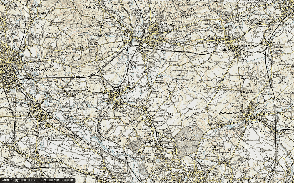 Old Map of Blackford Bridge, 1903 in 1903