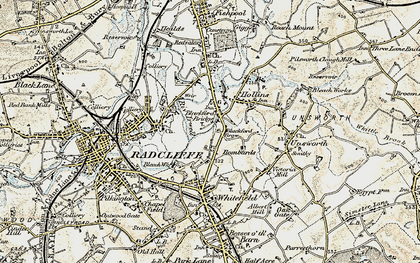 Old map of Blackford Bridge in 1903