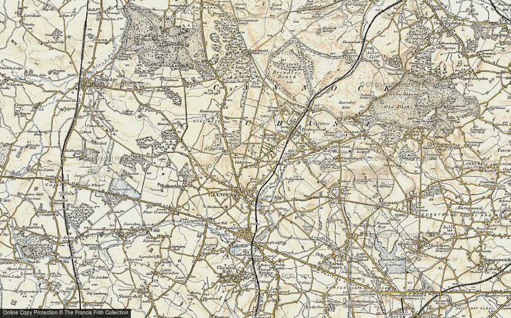 Old Map of Blackfords, 1902 in 1902
