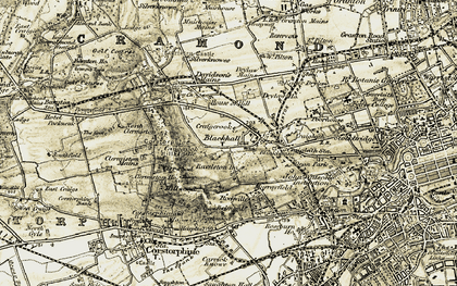 Old map of Blackhall in 1903-1906