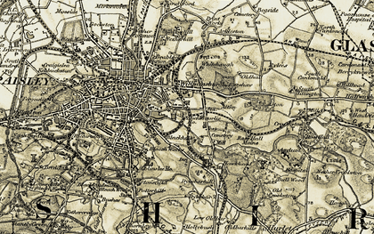 Old map of Blackhall in 1905