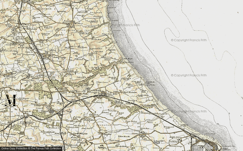 Old Map of Blackhall Colliery, 1901-1904 in 1901-1904