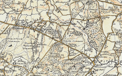 Old map of Blackhill in 1897-1909