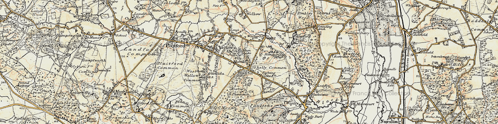 Old map of Blackhill in 1897-1909