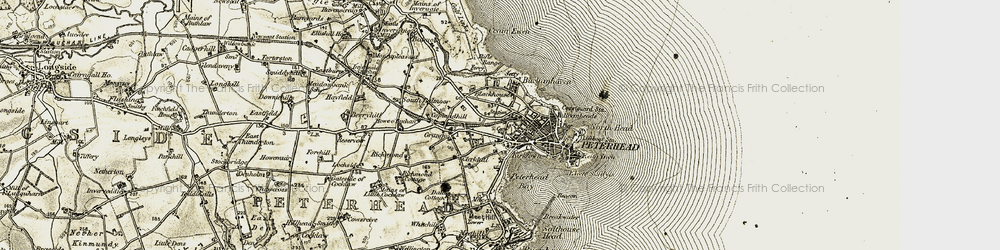 Old map of Blackhouse in 1909-1910