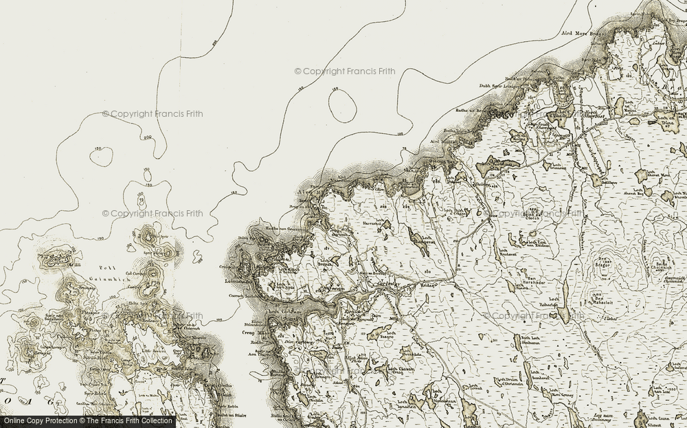 Old Map of Blackhouse Village, 1911 in 1911