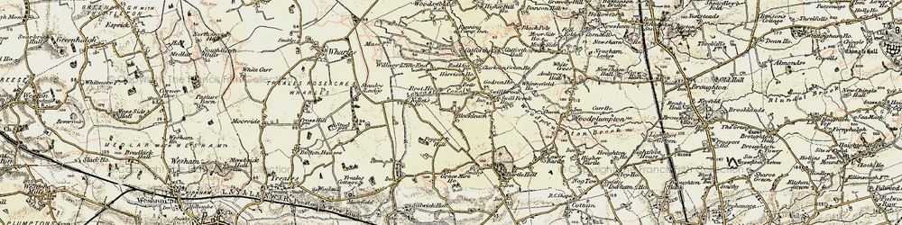 Old map of Blackleach in 1903-1904