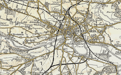 Old map of Blackmarstone in 1900-1901