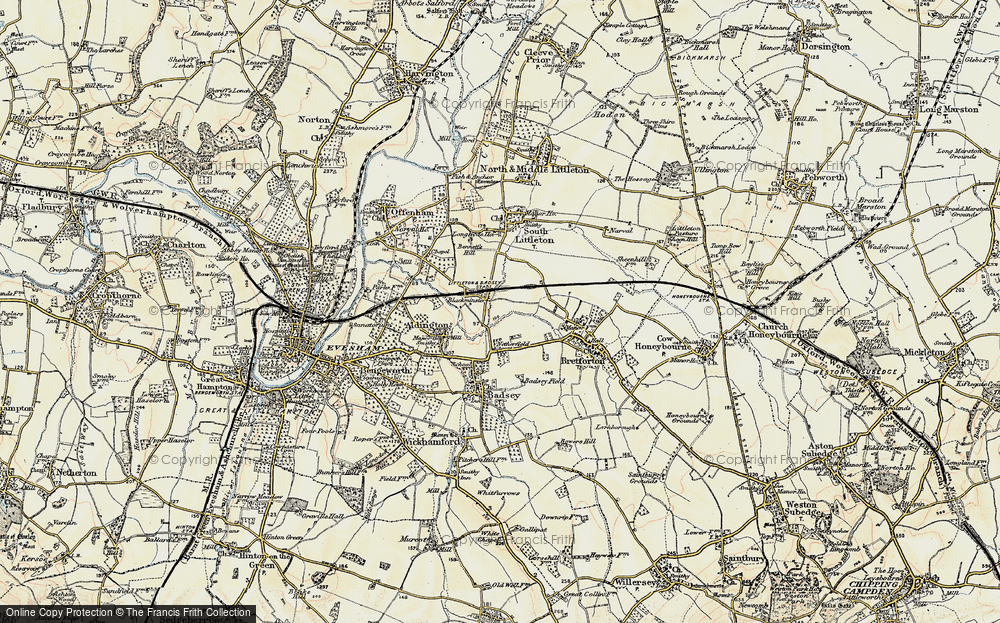 Old Map of Blackminster, 1899-1901 in 1899-1901
