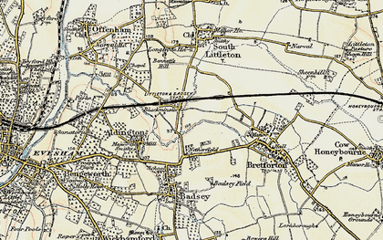 Old map of Blackminster in 1899-1901