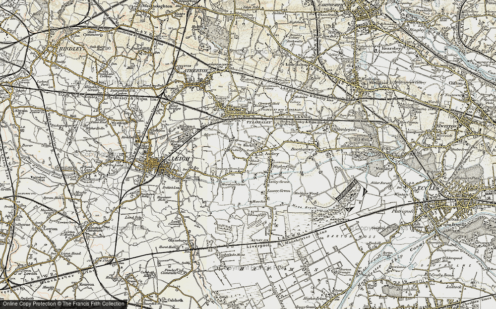 Old Map of Blackmoor, 1903 in 1903