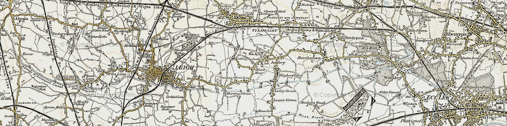 Old map of Blackmoor in 1903