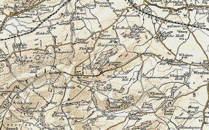 Old map of Blackmore in 1902