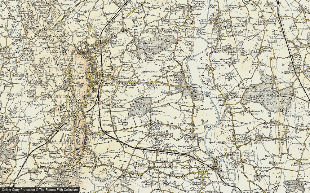 Old Map of Blackmore End, 1899-1901 in 1899-1901