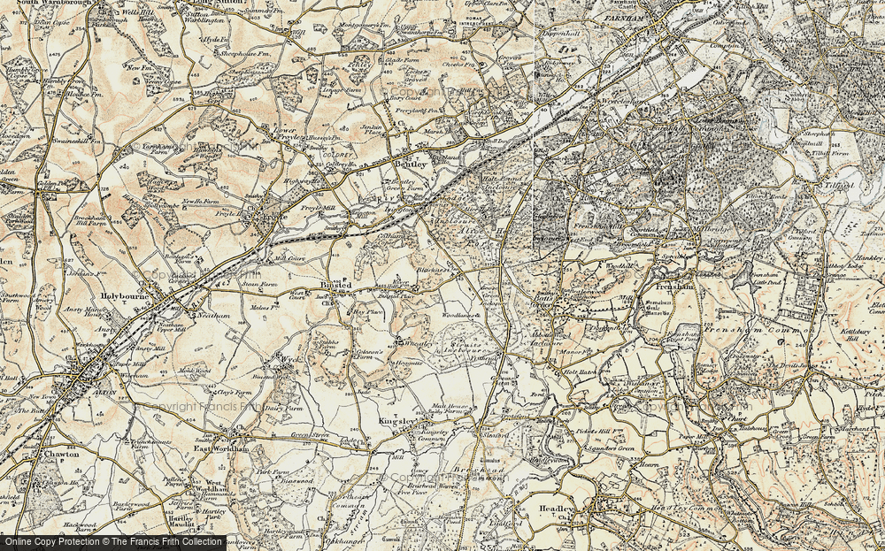 Old Map of Blacknest, 1897-1909 in 1897-1909