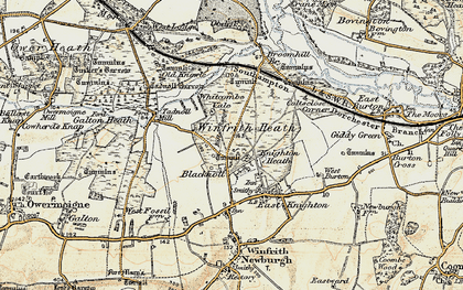 Old map of Winfrith Heath in 1899-1909
