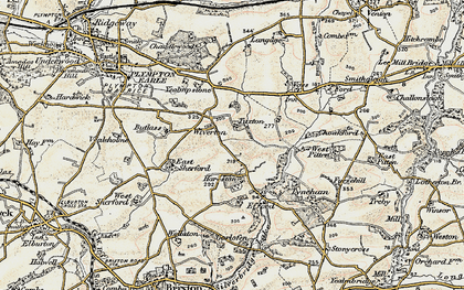 Old map of Lyneham House in 1899-1900