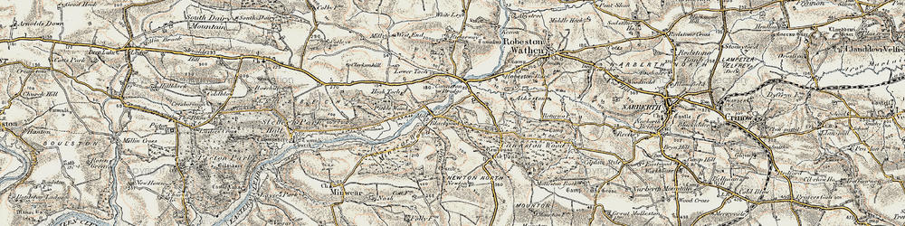 Old map of Canaston Bridge in 1901-1912