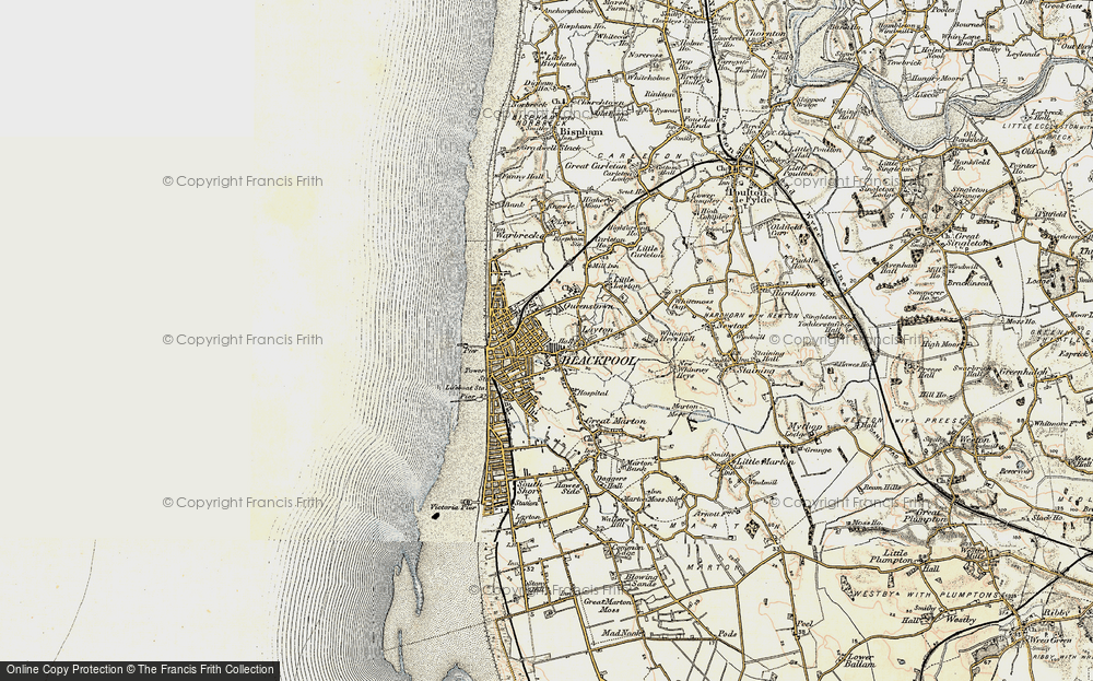 Old Map of Blackpool, 1903-1904 in 1903-1904