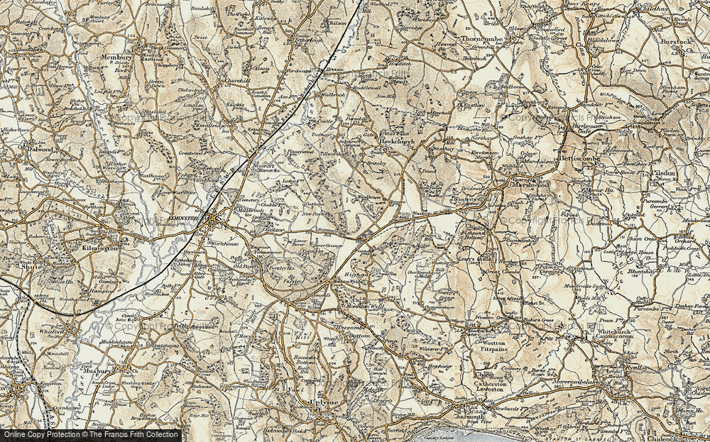 Old Map of Blackpool Corner, 1898-1899 in 1898-1899