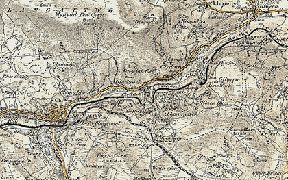Old map of Blackrock in 1899-1900