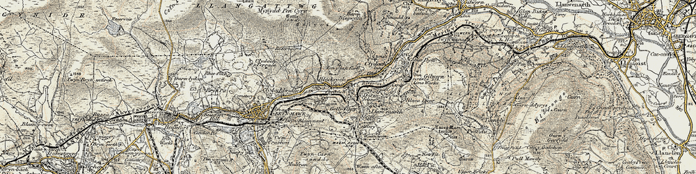 Old map of Blackrock in 1899-1900