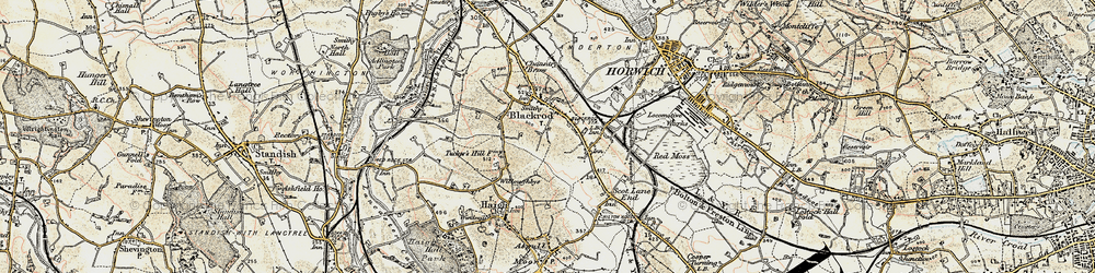 Old map of Blackrod in 1903