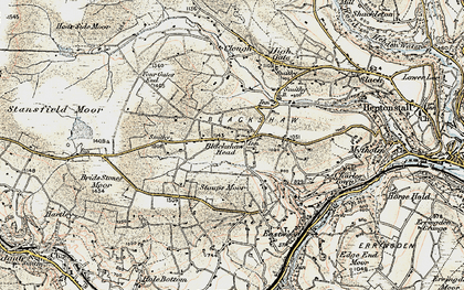 Old map of Blackshaw Head in 1903