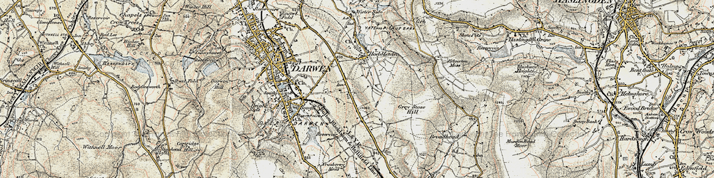 Old map of Blacksnape in 1903