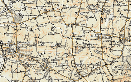 Old map of Blackstone in 1898