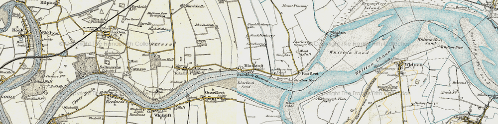 Old map of Blacktoft Sands in 1903