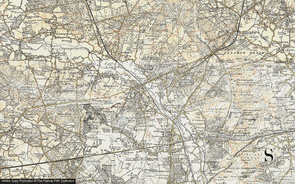 Old Map of Blackwater, 1897-1909 in 1897-1909