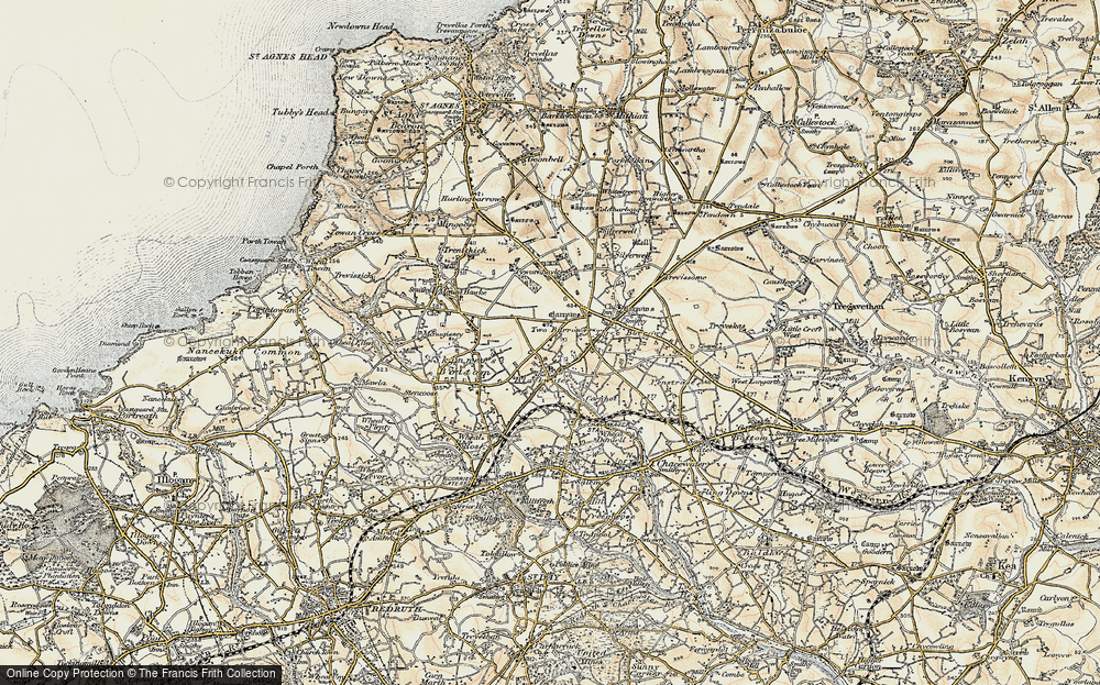 Old Map of Blackwater, 1900 in 1900