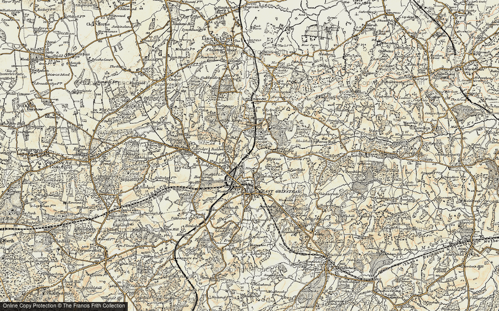 Old Map of Blackwell, 1898-1902 in 1898-1902