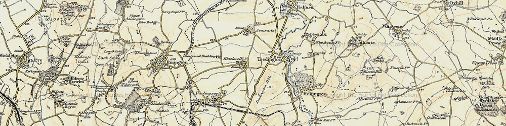 Old map of Blackwell in 1899-1901