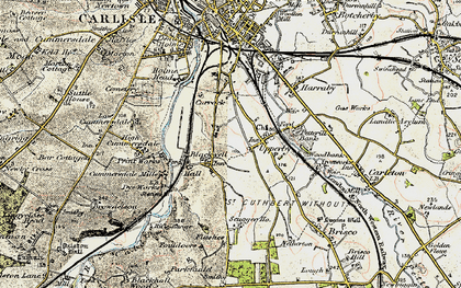 Old map of Blackwell in 1901-1904