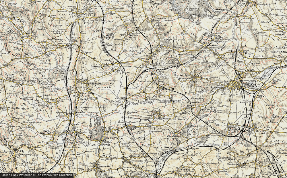 Old Map of Blackwell, 1902-1903 in 1902-1903
