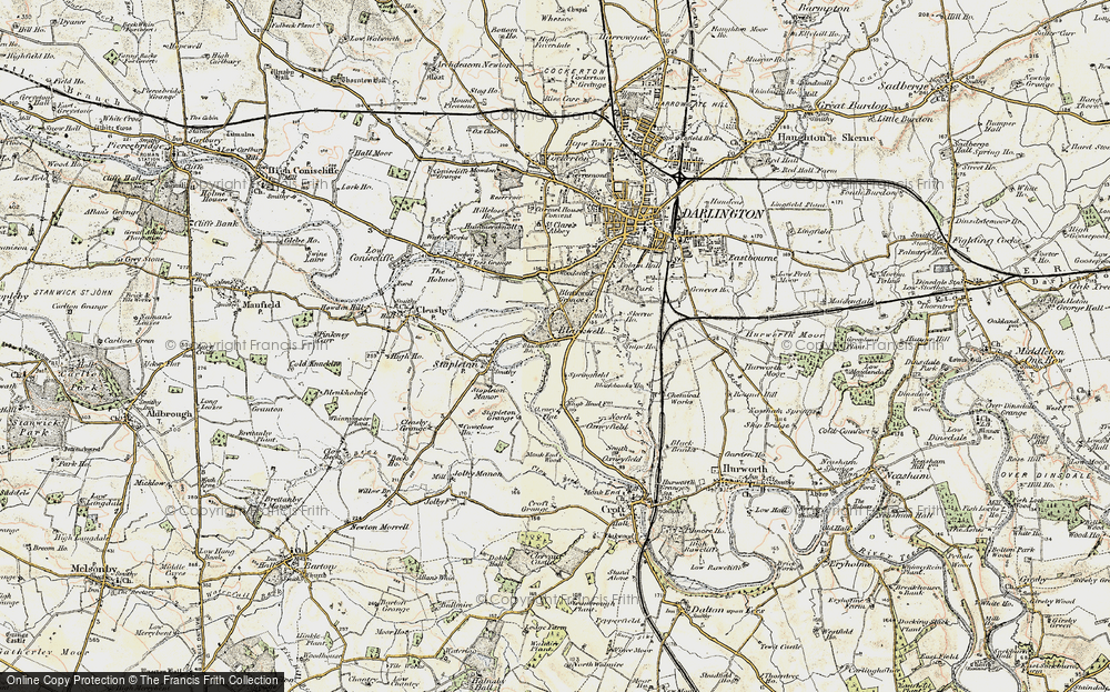 Old Map of Historic Map covering Blackwell Br in 1903-1904