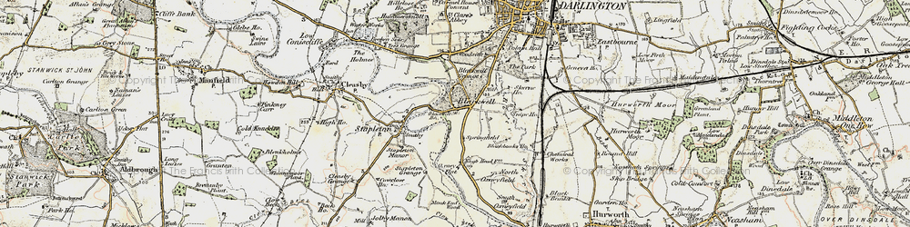 Old map of Blackwell Br in 1903-1904