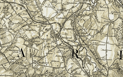 Old map of Blackwood in 1904-1905